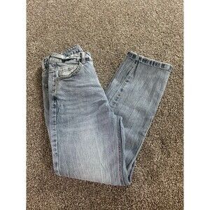 Grace & Lace Jeans Womens Size 6 Blue Light Wash High Rise Straight Leg